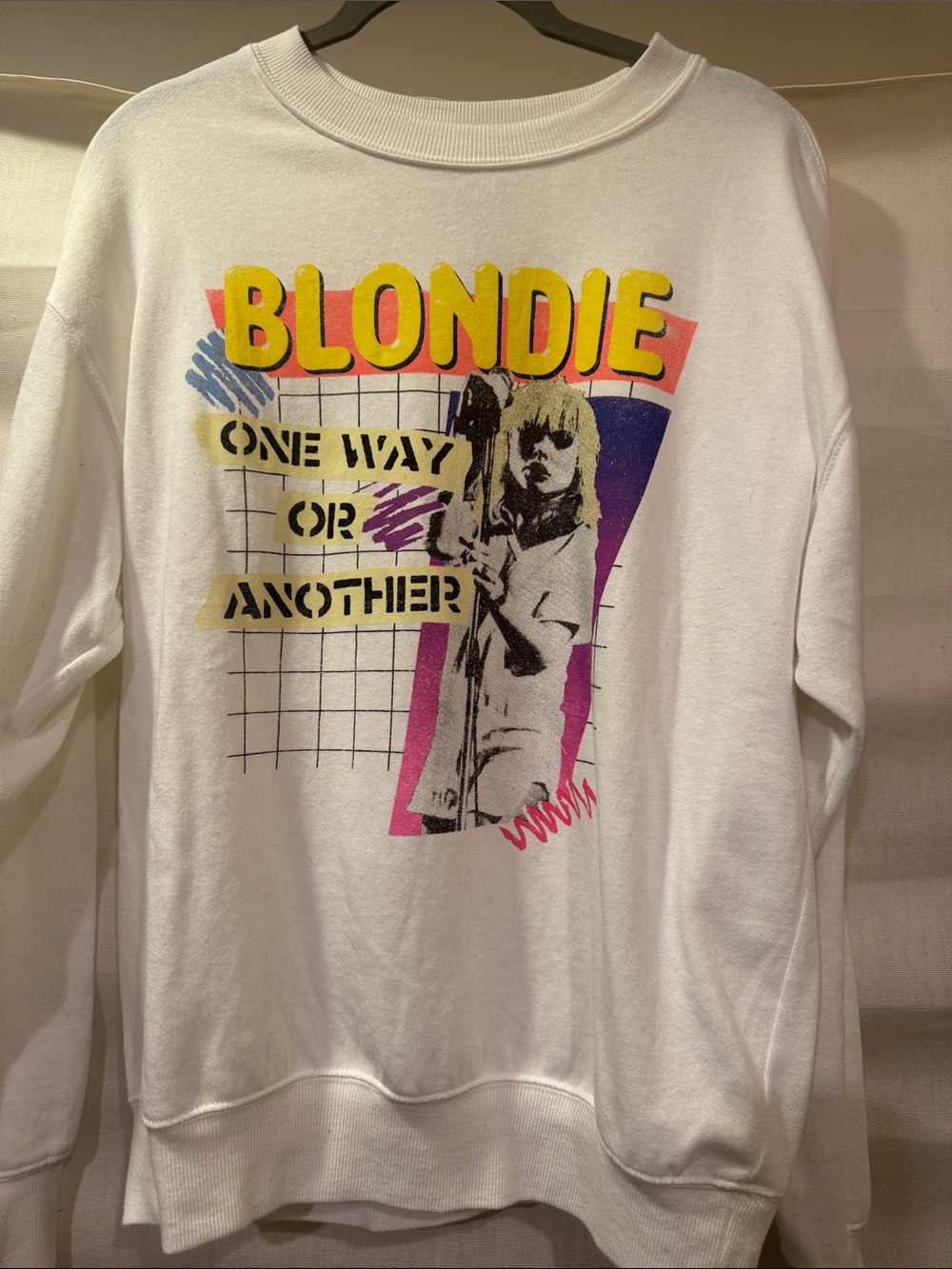 Blondie White Graphic Sweatshirt - One Way or Another